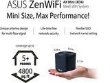 ASUS ZenWiFi AX Whole-Home Tri-Band Mesh System Charcoal
